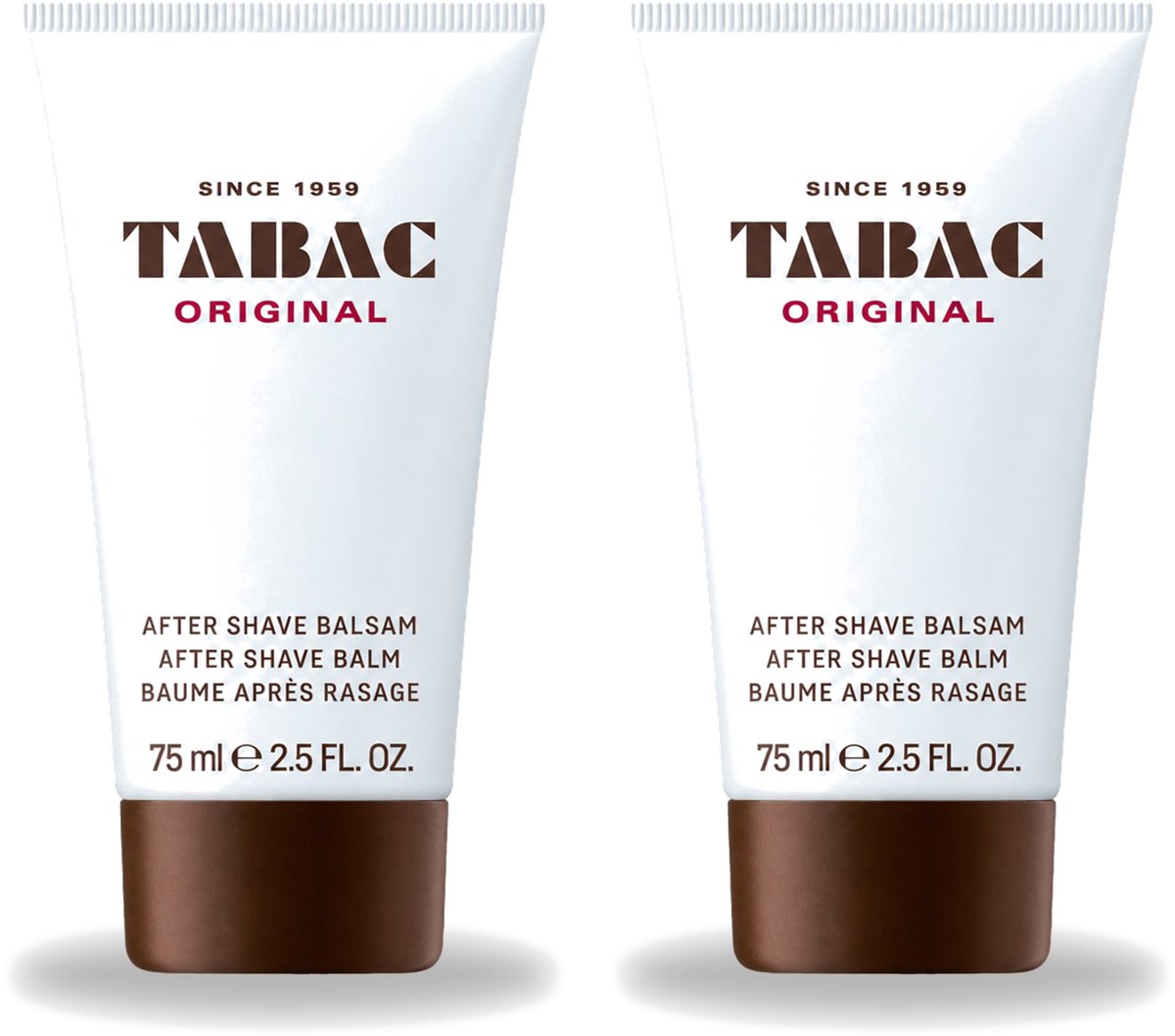 2 x Tabac Original Men - Aftershave Balsem - Verzachtend - 75 ml - Voordeelverpakking - 2 stuks