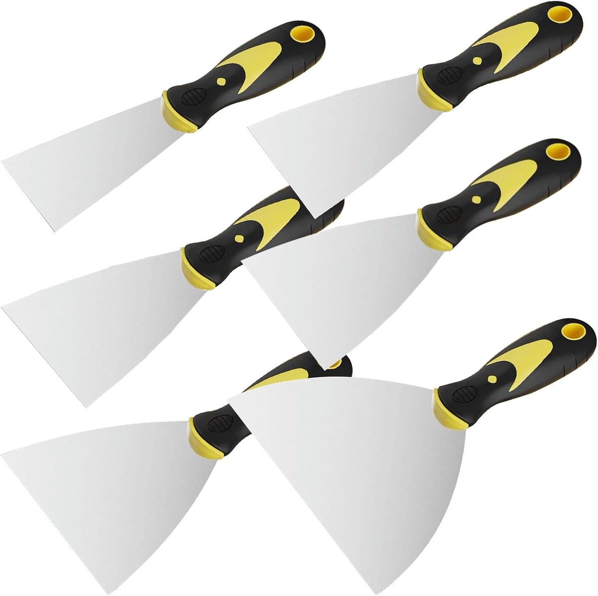 Set van 6 spatels voor het afschrapen van muren en behang