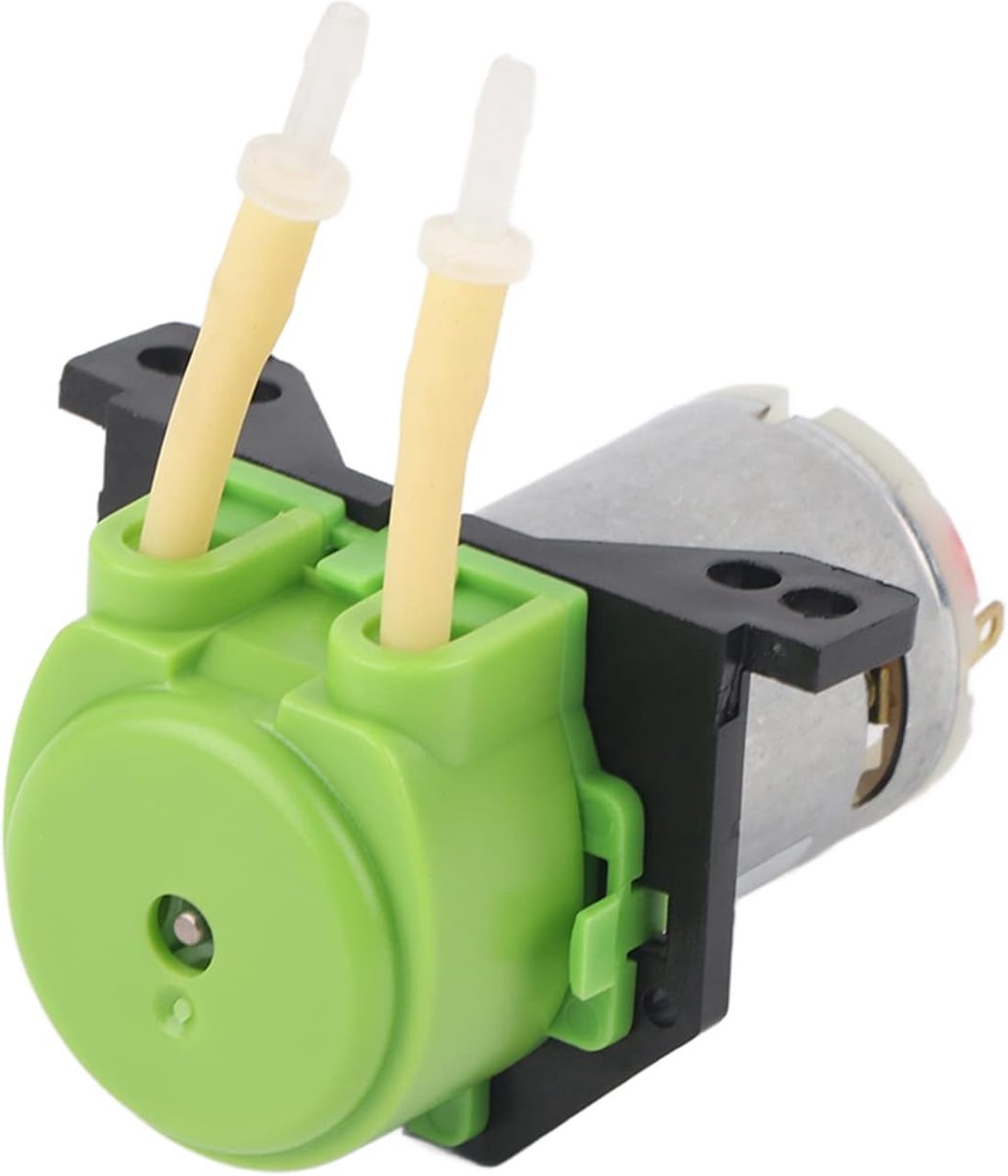 Dosering peristaltische pomp Plastic doseerpomp Mini slangpompkop Groen voor vloeibaar aquarium Aquarium Water