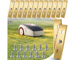 Enhon 12 vervangingsmessen compatibel met AL-KO Robolinho® (Solo & E-modellen) 300, 450, 500, 700, 800, 1150, 1200 - ShopVlot