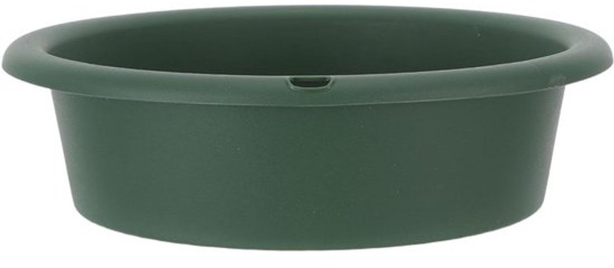 Ronde tuinzeef - Bodem- en compostzeef - Grond zeven - Ergonomisch handvat - 31 x 31 x 8.5 cm - Groen