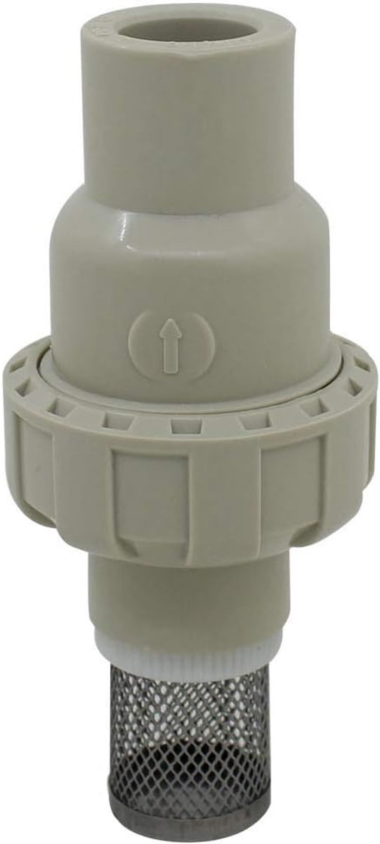 Dailygoods- Voetklep met zuignap - PVC voetklep - Terugslagklep - Filter - Voor pomp - Binnen diameter 20 mm