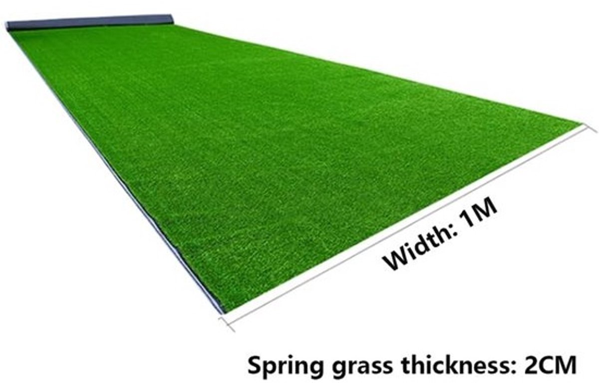 Kunstgrastapijt - Synthetische gazonmat - T.uin decoratie - Hoge dichtheid - 20 mm - Op rol - 4 m - Groen