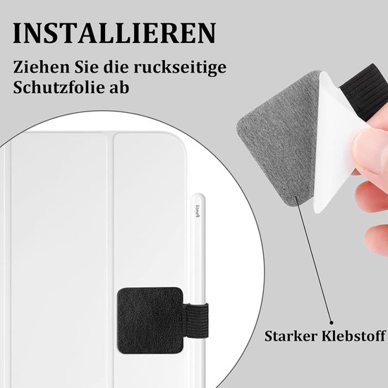 4 Pcs Self Adhesive Pen Loops, Pen Holder, Calendar, Elastic Pen Loop, Pen Holder, Notebook, Pen Holder for Notebook - ShopVlot — afbeelding 2