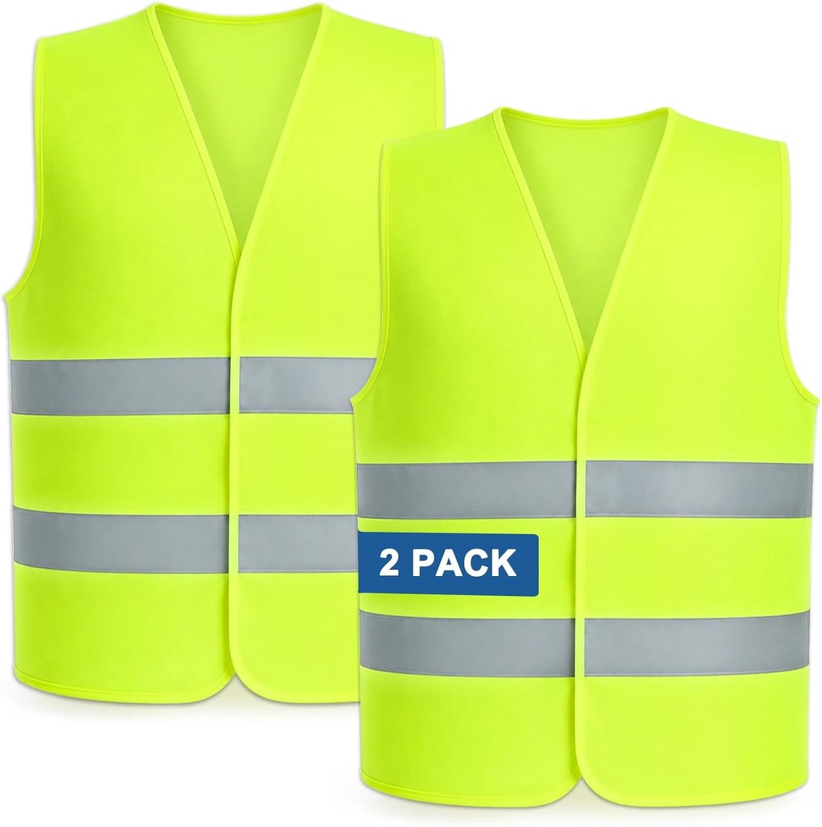 Unisex Veiligheidsvest met Reflecterende Bandjes voor Zichtbaarheid EN ISO 20471 - Ideaal voor Werk en Veiligheid