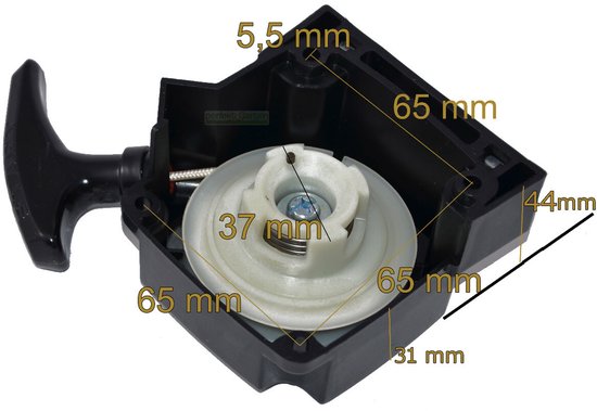 startmotor met terugslag voor de Fuxtec FX-PS162 bosmaaier — afbeelding 2