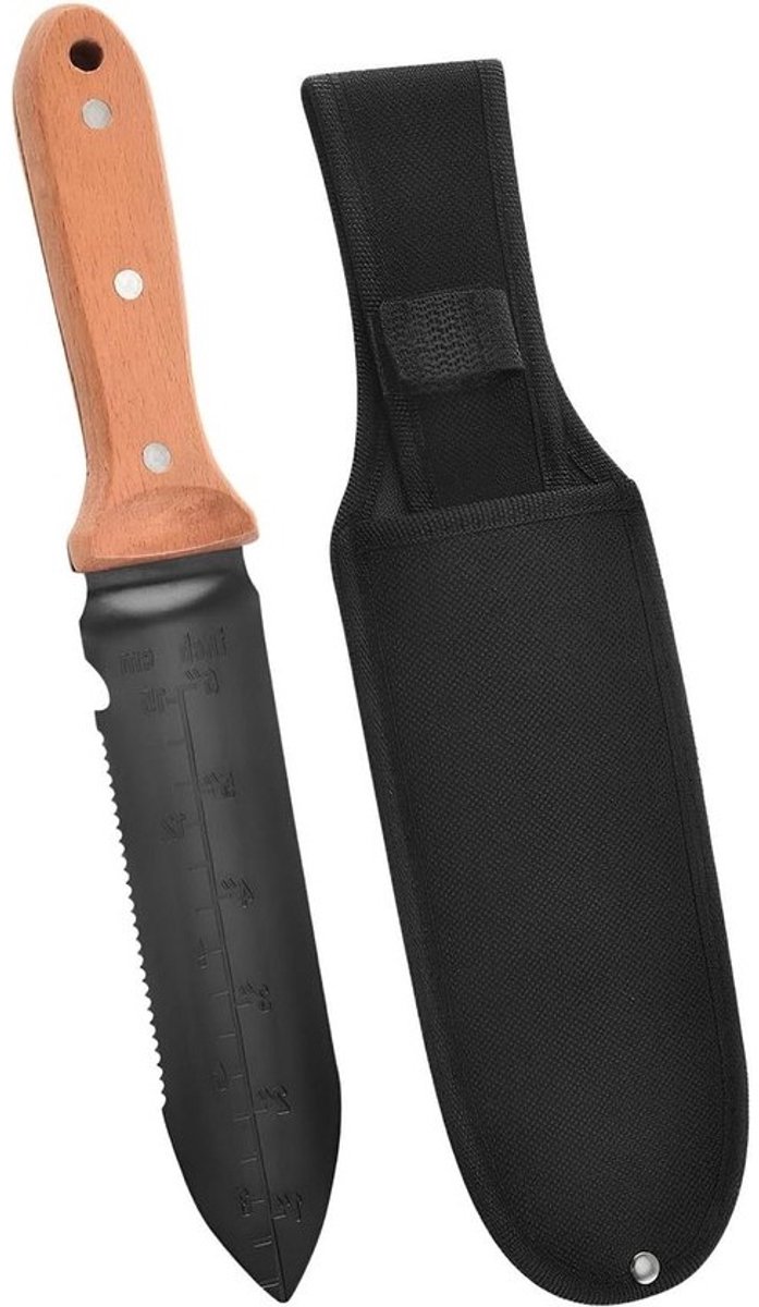 Tuinschep - Handschep voor de tuin - Voor planten en wieden - Roestvrij staal - 35 cm lang - Zilverkleurig