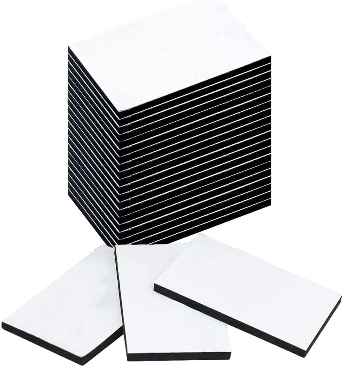 40 Pieces Double Sided Self Adhesive Pads - Black Double Sided Foam Pads Square Sticky Pad Strong Self Adhesive Foam - ShopVlot