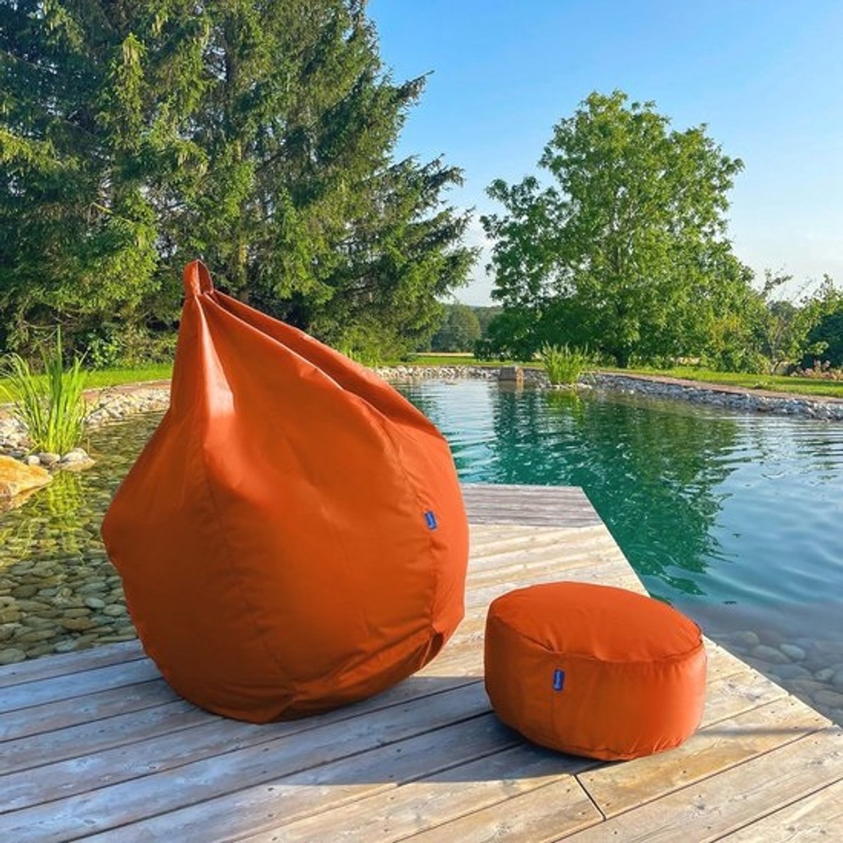 XL-zitzak Classico - Oranje - Comfortabele zitzak - Afneembare hoes - Voedselveilige vulling