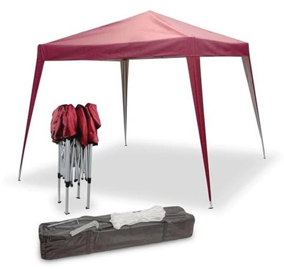 Vouwpaviljoen 3 x 3 m - partytent - pop-up tent - tuinfeest - bordeaux