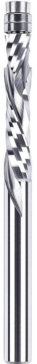 SnelShoppen - Chamfer Cutter - 8 mm schacht - Spiraalfrees extra lang voor router - 40 mm snijlengte - Hoogwaardig wolfraamcarbide - Perfect voor precisie F