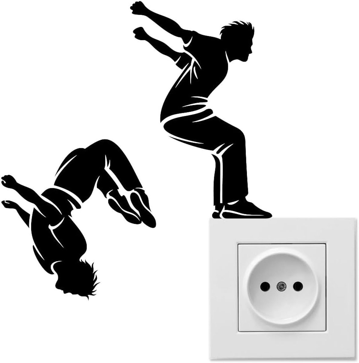 Parkour Wall Sticker for Kids Rooms, High Quality Vinyl Switch Decoration, Unique Gym Design, Removable Self-Adhesive - ShopVlot