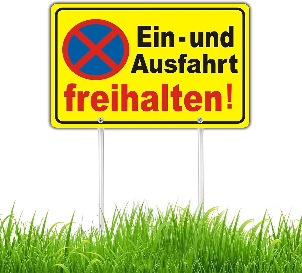 Sign with posts, 30 x 20 cm, reflective, for private parking, no parking - ShopVlot