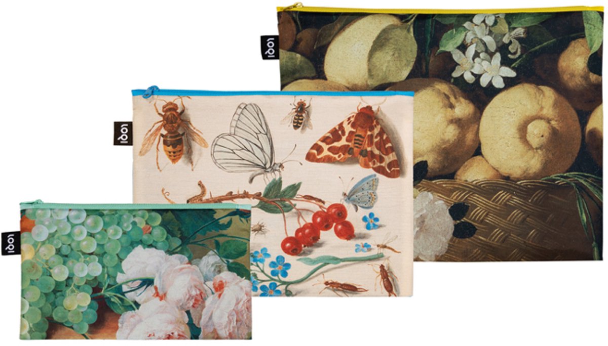 LOQI Zip Pockets - De Zurbarán, van Kessel, von Huysum CiCLO