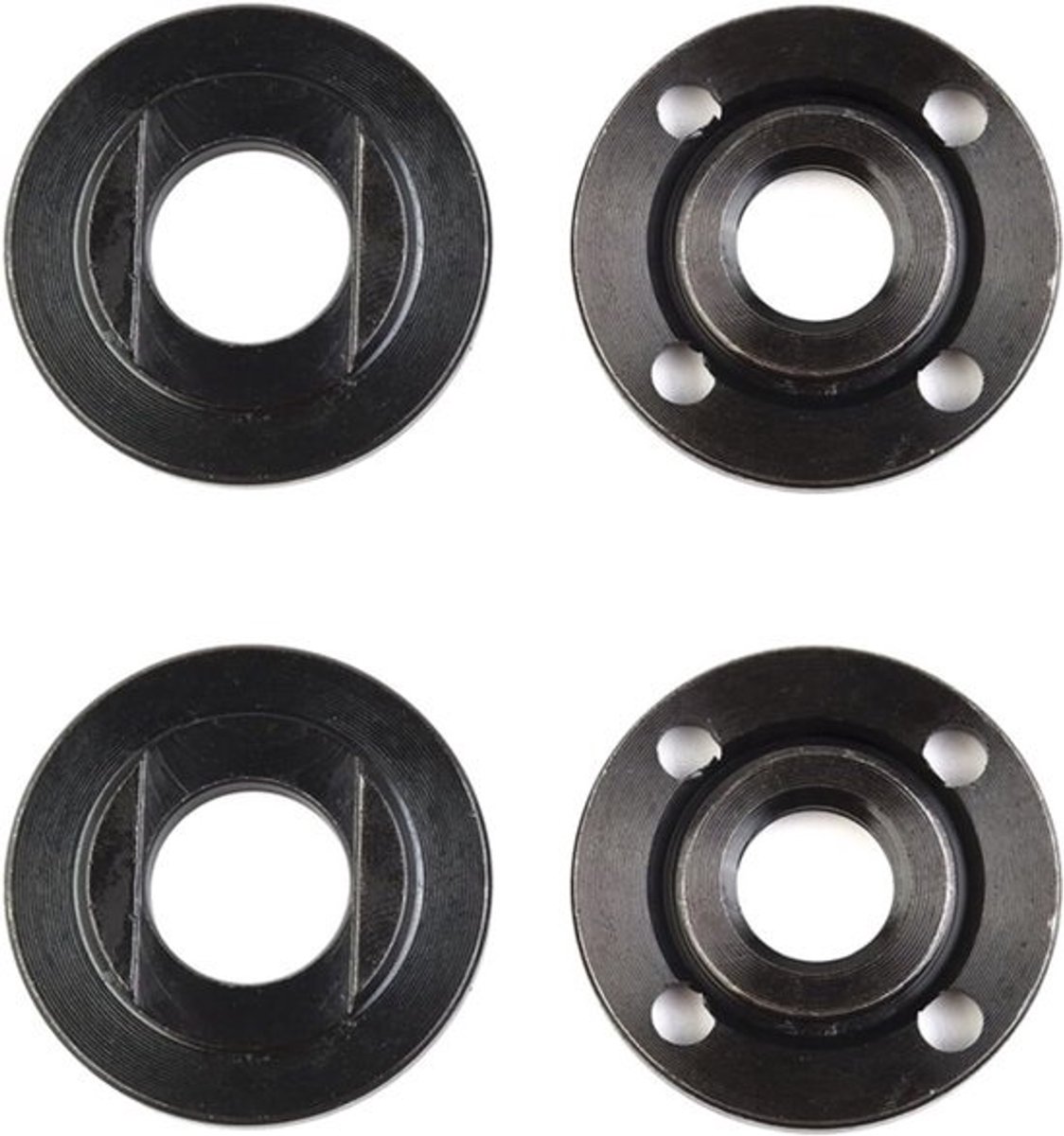 Sleutelset voor slijpers - Gereedschap voor flensmoeren - Onderhoud van haakse slijpers - Voor M14-draad - Diameter 40 mm - 4 stuks