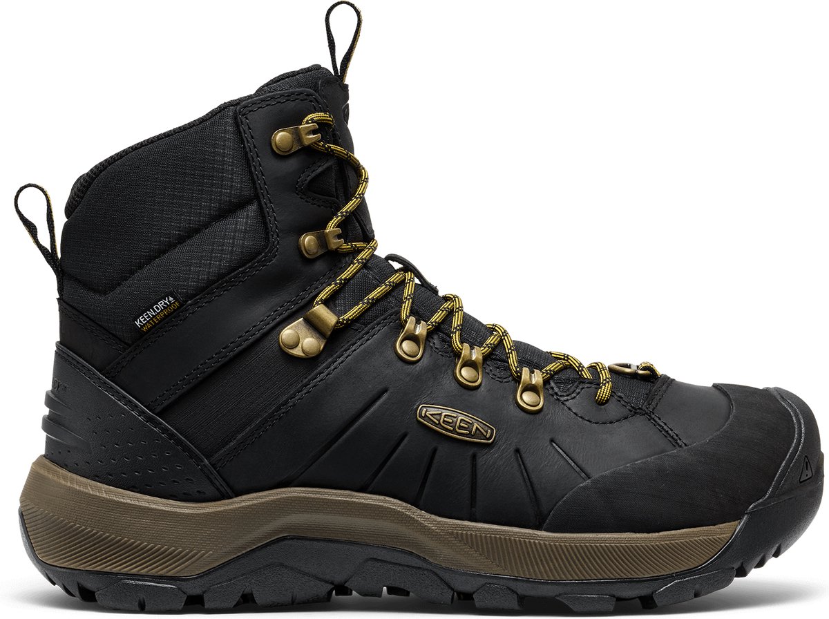 Keen Revel IV Mid Polar Heren Bergschoenen /Lemon Curry Zwart