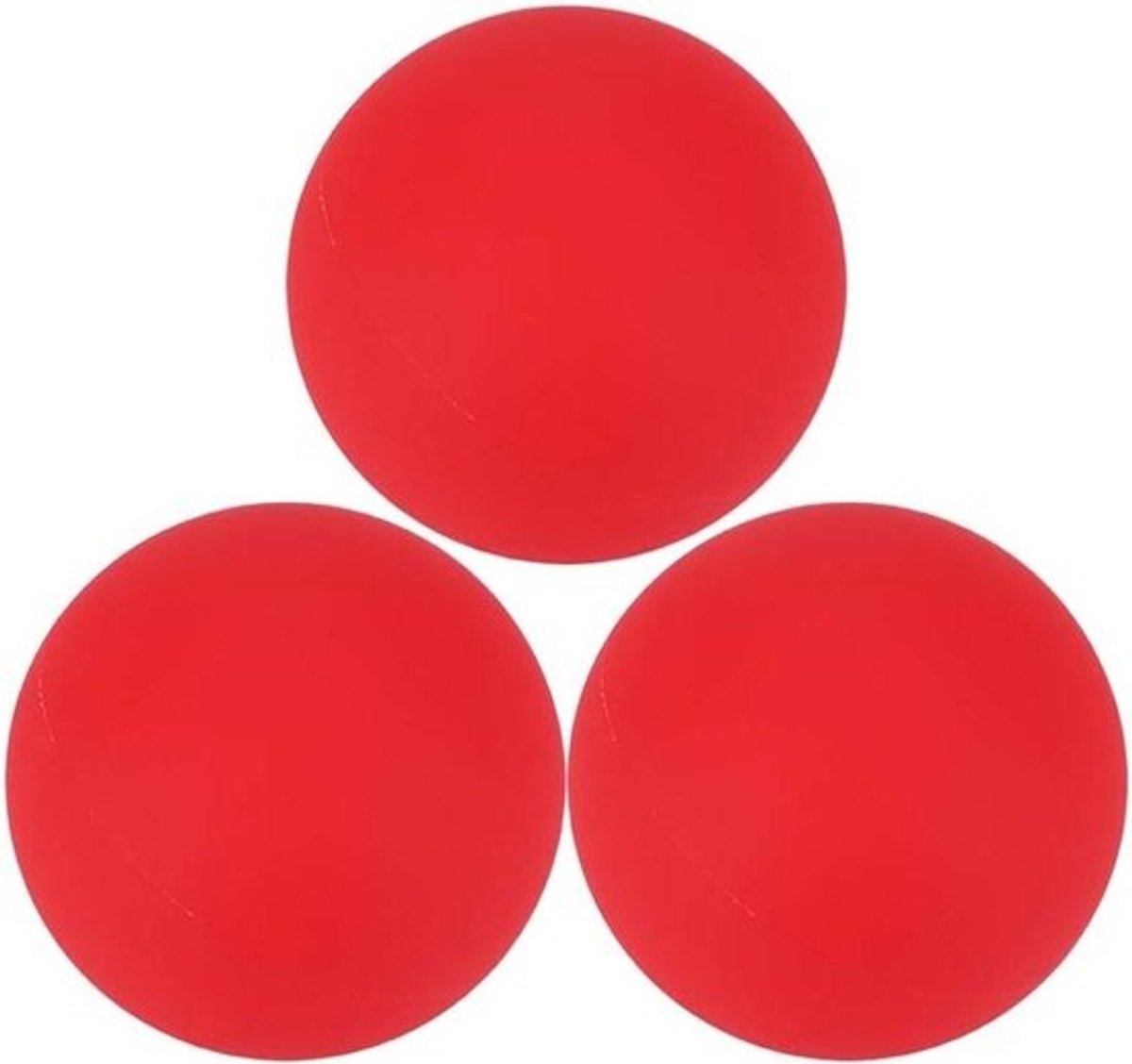 Jongleerballenset - Oefenballentraining - Hand-oogcoördinatie - Niet-stuiterend ontwerp - 3 stuks - Rood