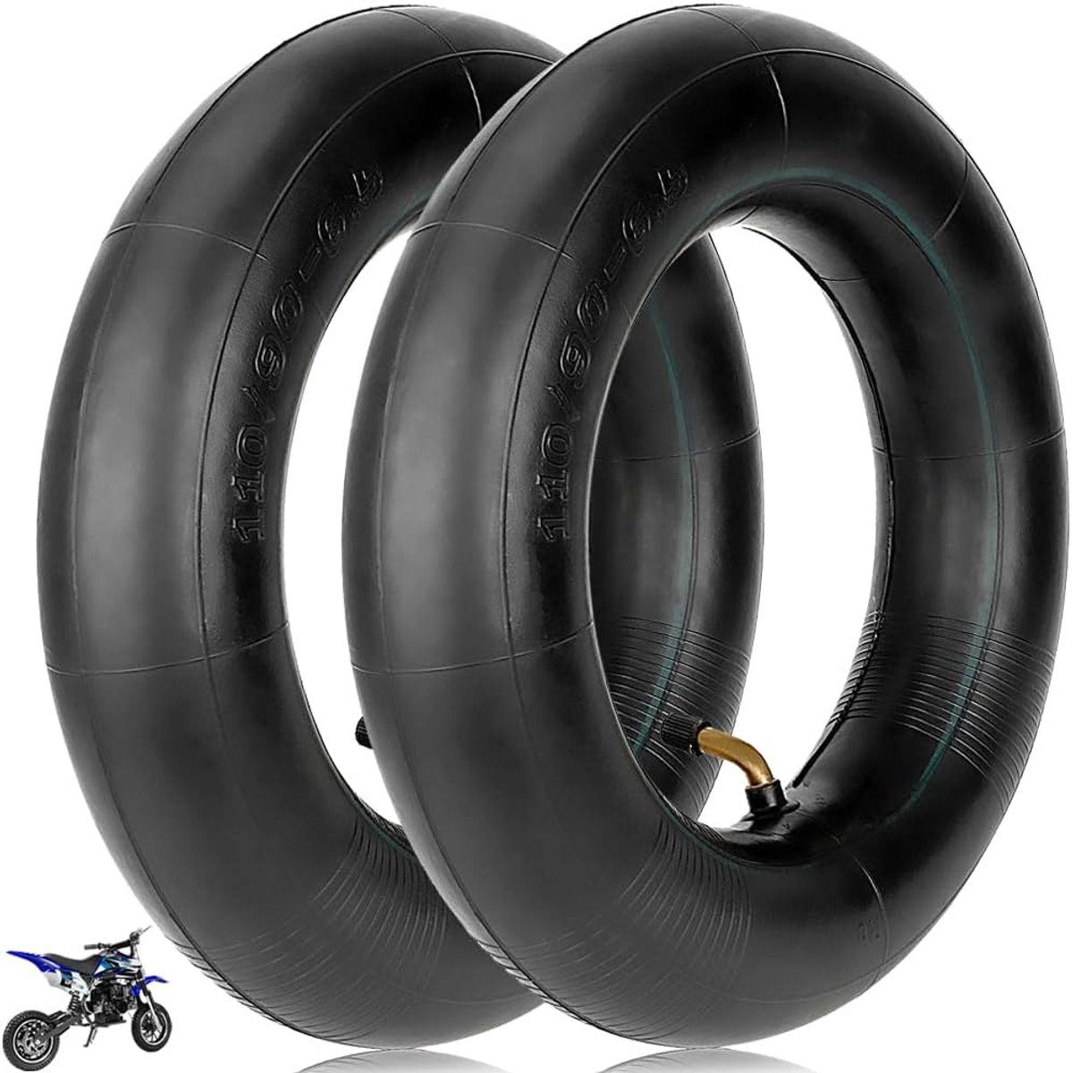 TREFAN 110/90-6.5 thickened hose, 11 inch electric scooter, double thick hose for 47 cm³, 49 cm³, mini pocket bike - ShopVlot