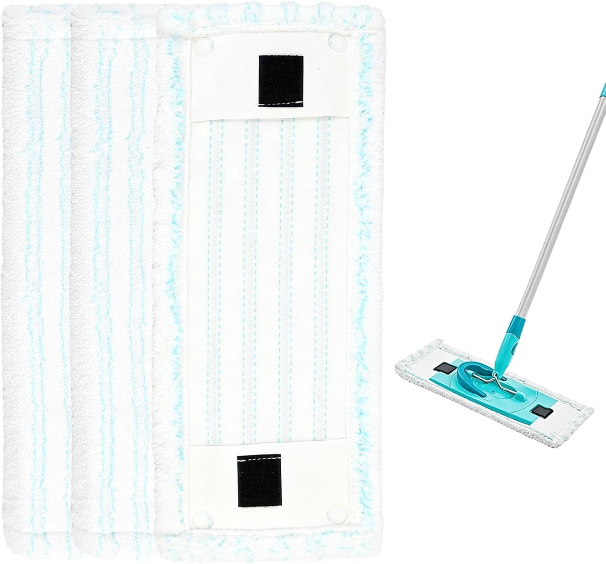 Dweilen, reinigingsdoekenset, navullingen van microvezel, compatibel met Clean Twist M Ergo Micro Duo en Power Clean M modellen