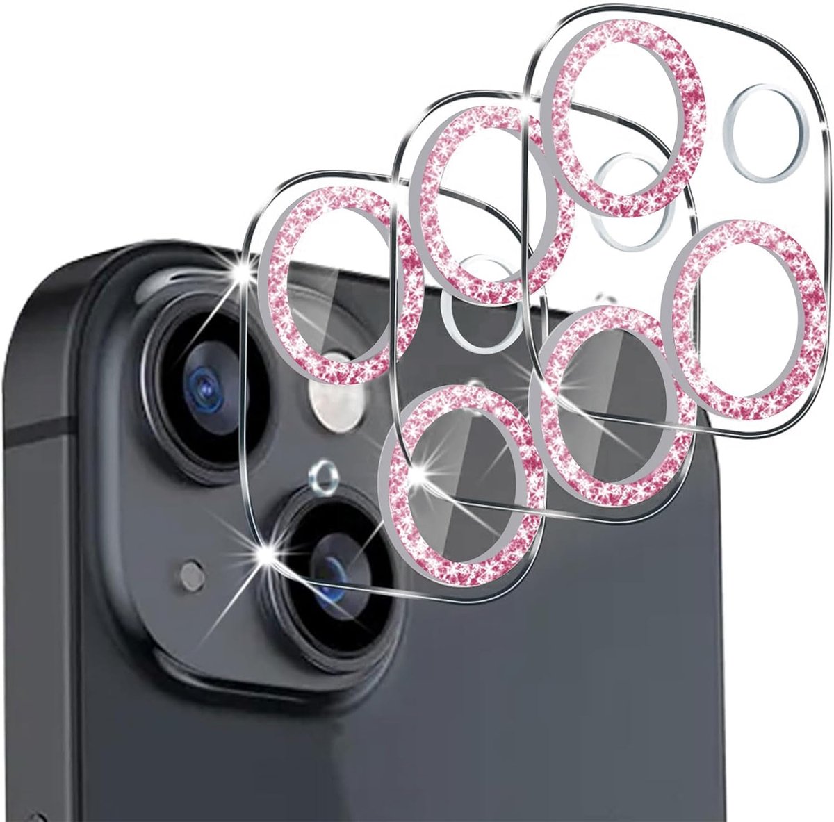 Irikdescia 3 Pack Camera Protection, Compatible with iPhone 15 , Compatible with iPhone 15 Plus, Full Camera - ShopVlot