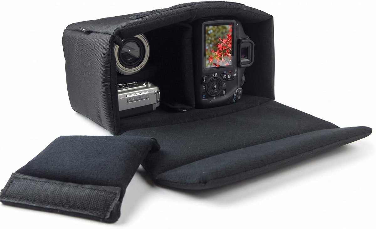 Camera insert pocket - verstelbaar en zacht gewatteerd - schokbestendig en waterdicht - ShopVlot