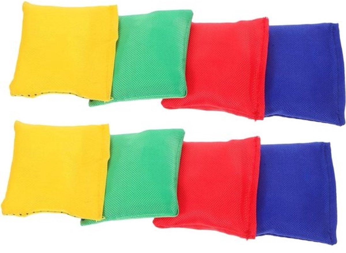 Kleine zitzakken - Gooispeelgoed - Buiten spelen - Hand-oogcoördinatie - 8 stuks - Kleurrijk