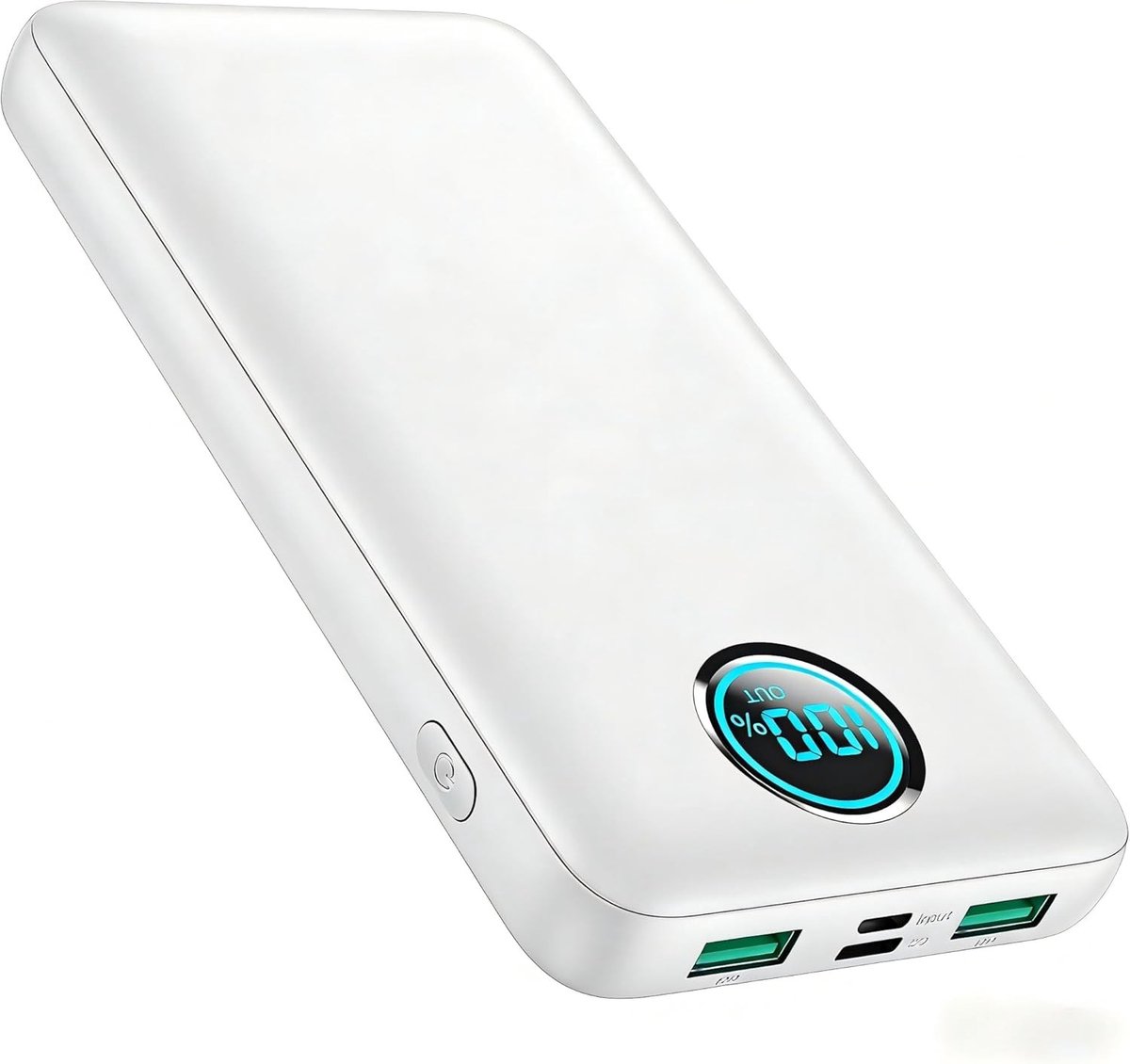 Krachtige Powerbank 26800 mAh met Snelladen, 5 Uitgangen en LED Display voor Mobiele Telefoons en Tablets