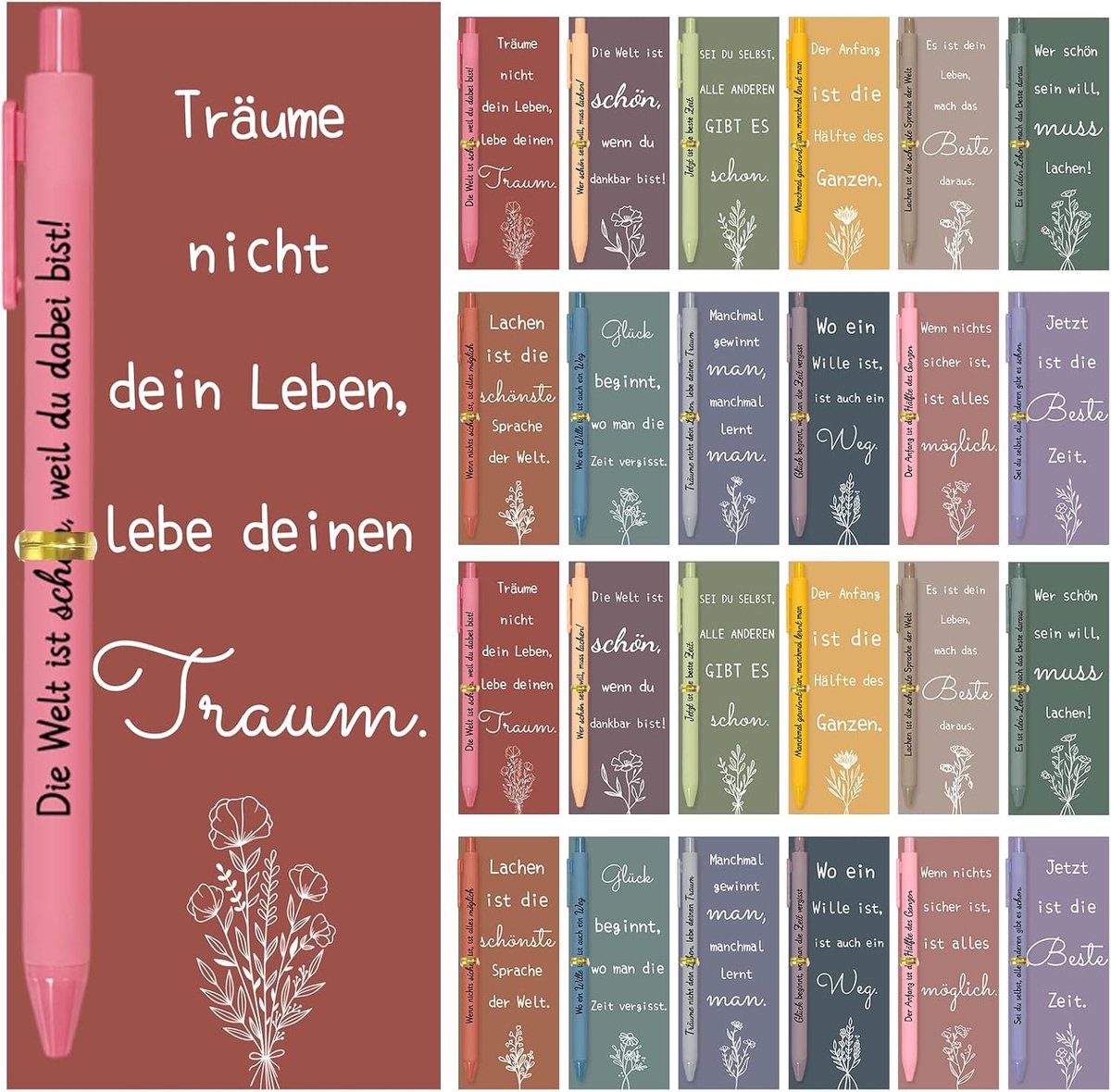 Set van 24 motivatiegeschenken afscheidscadeau voor collega's en
