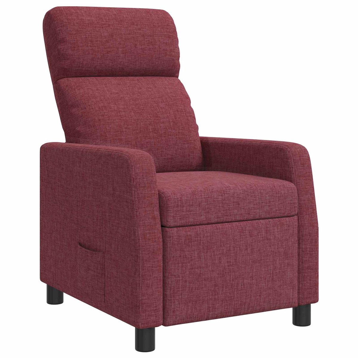 vidaXL Recliner - Wijnrood - Stof
