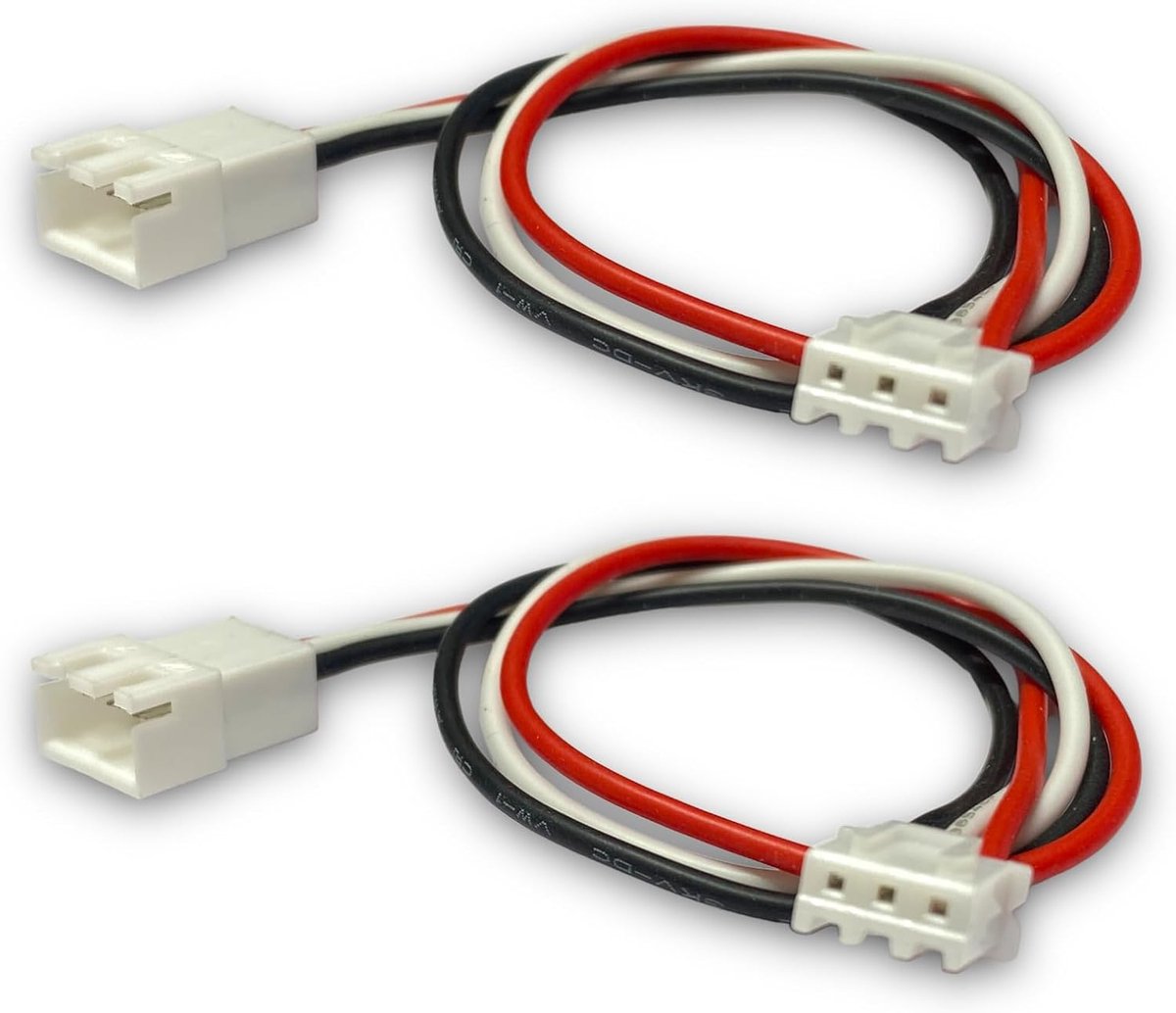 2 x 20cm Pieces JST-XH Premium 2S 3 Pin Balance Cable Cable Extension Charging Cable XH Plug to Bus 24AWG Adapter - ShopVlot
