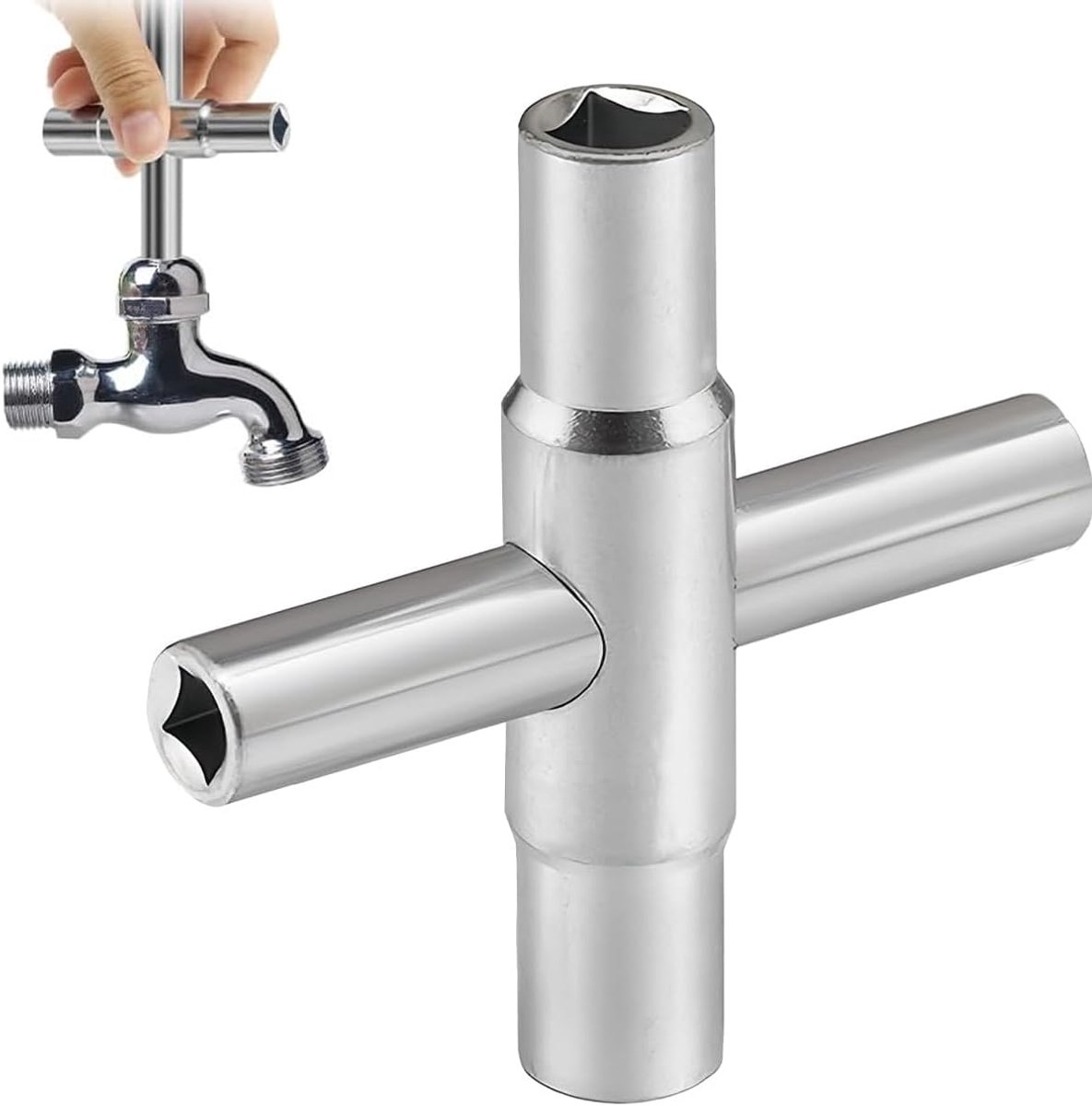 4-Way Square Wrench Set 6.5/7/8/9mm For Gas And Water Cabinets - ShopVlot