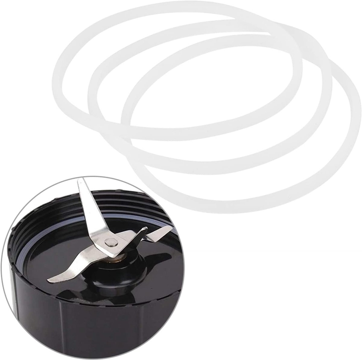 Rubber Sealing Rings, Replacement Gaskets For Juicers Rubber Seals O-Rings For Juicers Bullet Flat Or Crossed Knife - ShopVlot