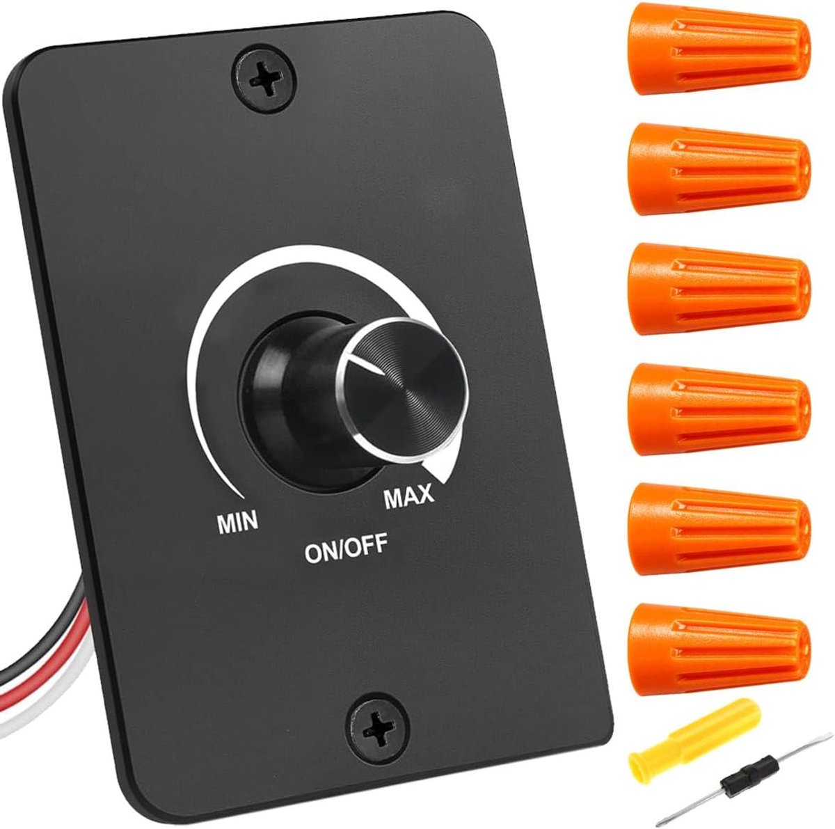 Led-lichtdimmer, PWM DC 12 V, draaibaar, bedieningspaneel voor helderheid, traploze dimmer voor camper, boot - ShopVlot