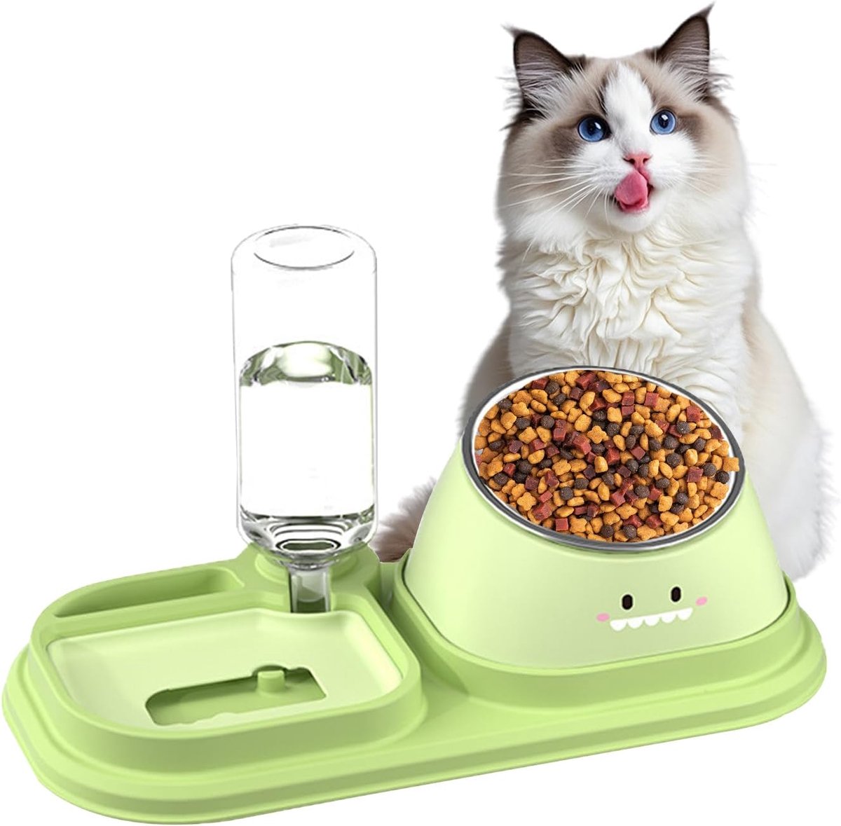 Kattenvoer en waterbak