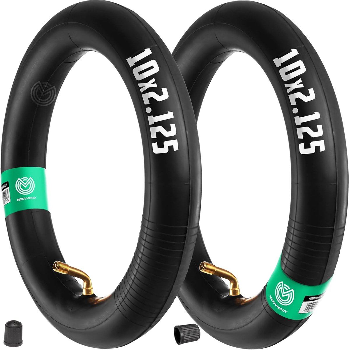 MOOVMOOV - Inner tube 10x2.125 with Elbow valve 70/90 - Compatible with inflatable tire 10x2.125-10x2.25-10x2.5 - ShopVlot