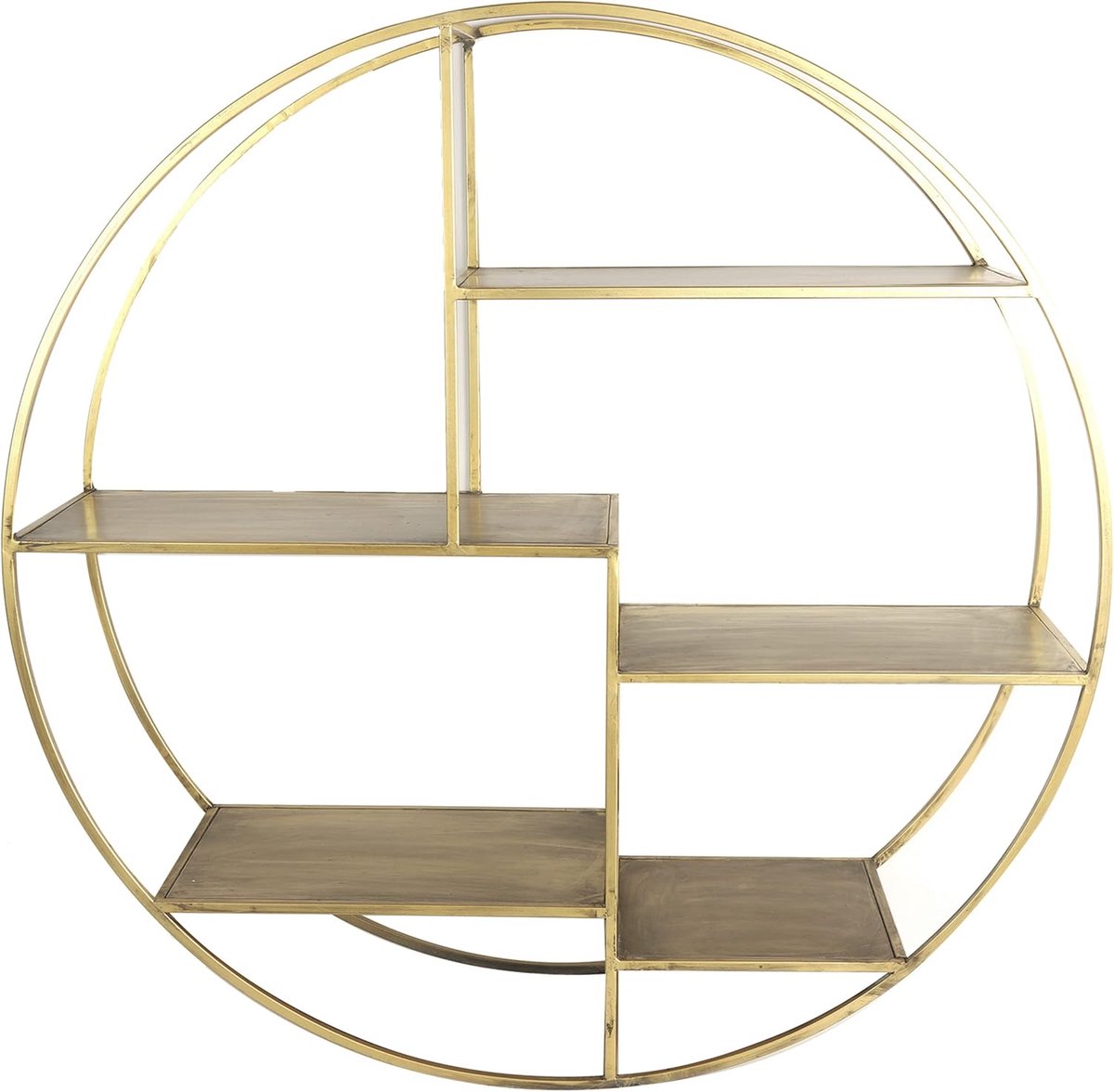 wall rack Gordonville 26 x 92 cm steel gold