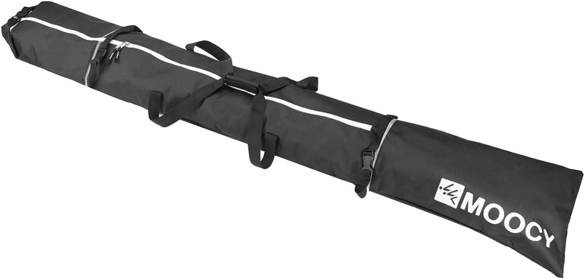 MOOCY Ski Bag, Ski Bags for Air Travel, Unlined Snow Ski Bags Fit Skis up to 200 cm, Ski Carrier Bag for Adults and - ShopVlot