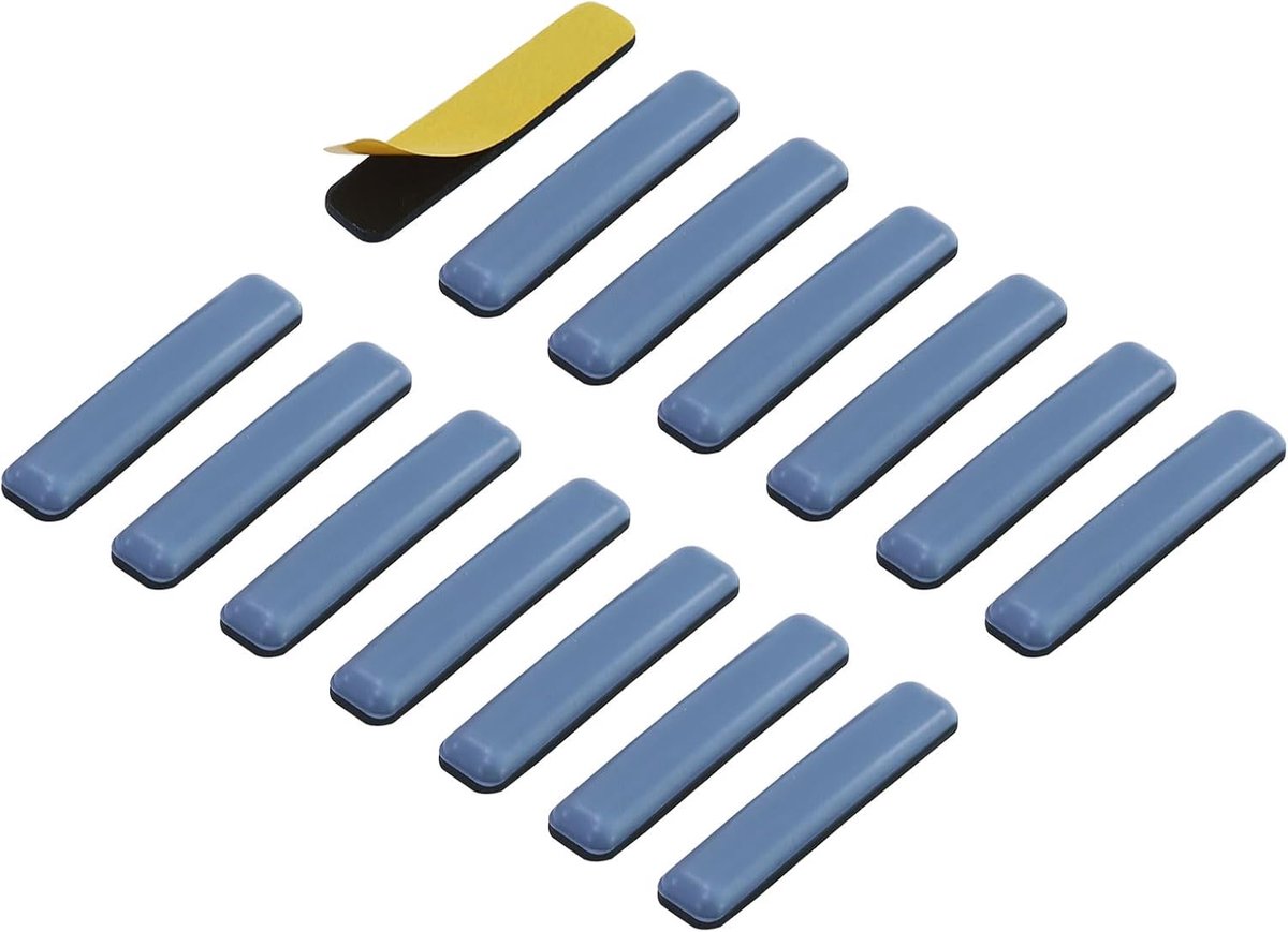 Teflon Glides Pack of 14 Self-Adhesive Furniture Glides 15 x 75 mm Square Teflon Glides 15 mm Furniture Glides Self Adhesive PTFE Sliding Surface Carp