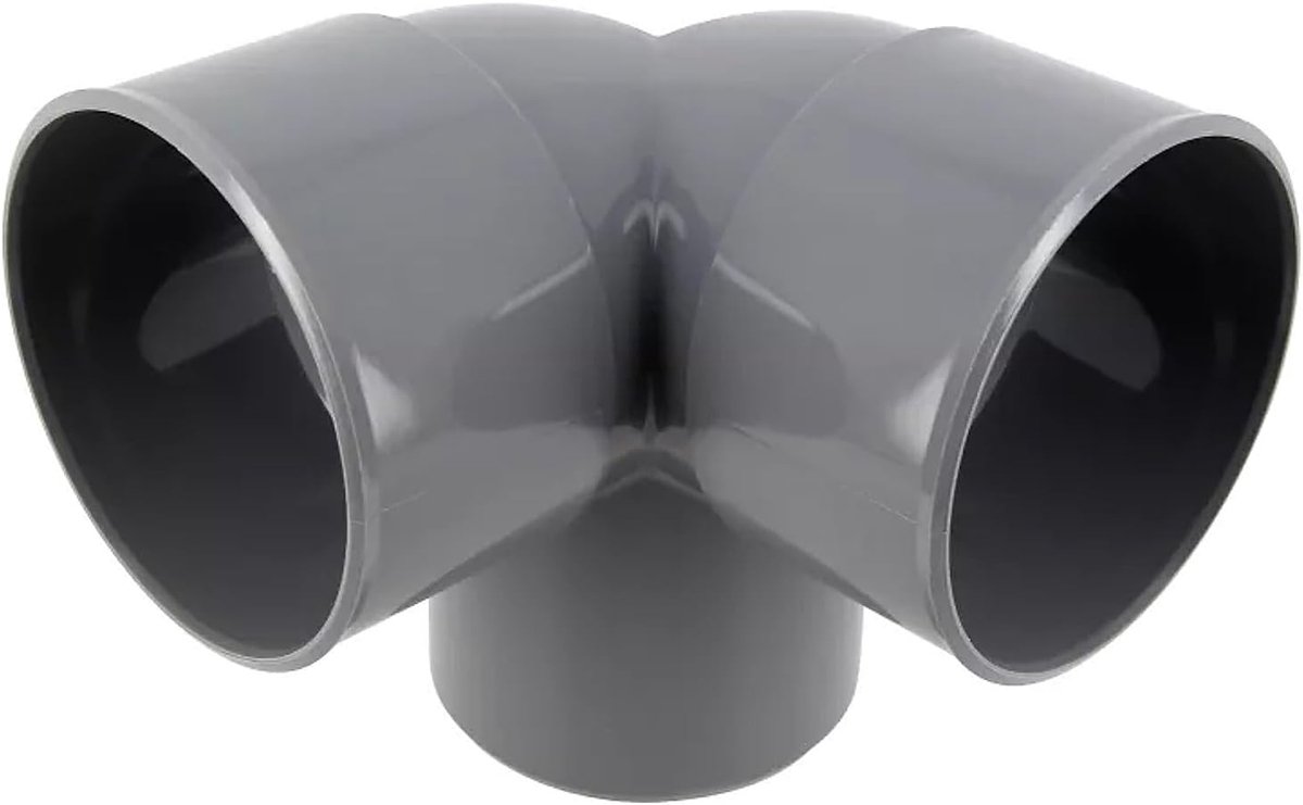 NICOLL Coude PVC vidange double équerre 87,30 MF 100 - Raccord et tube - ShopVlot