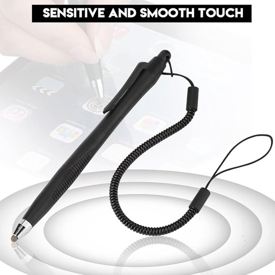 Pennen voor touchscreens 2 pc's pen schrijven tekenpen met veertouw voor telefoon tablet PC 12,6 cm — afbeelding 4