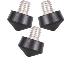 Pakket van 3 universele antislip 3/8 Inch statief monopod rubberen voet spikes voor Andoer Benro Gitzo Manfrotto statief monopod
