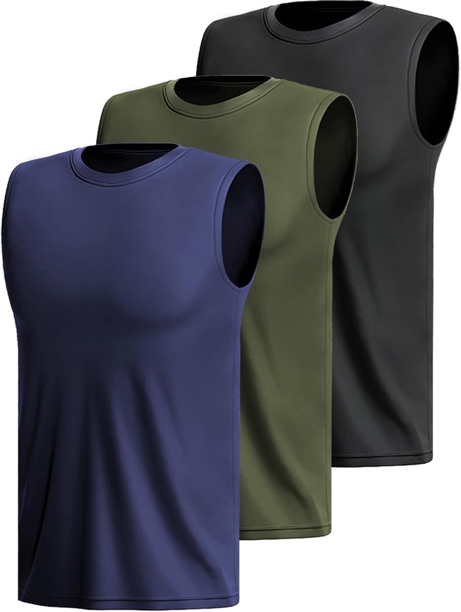 3 O 5 Confezioni Canotta Sportiva Da Uomo Senza Maniche Camicia Fitness Sotto Le Ascelle Muscolare Ad Asciugatura Rapida Corsa Traspirante Palestra Funzionale Gilet Multipack