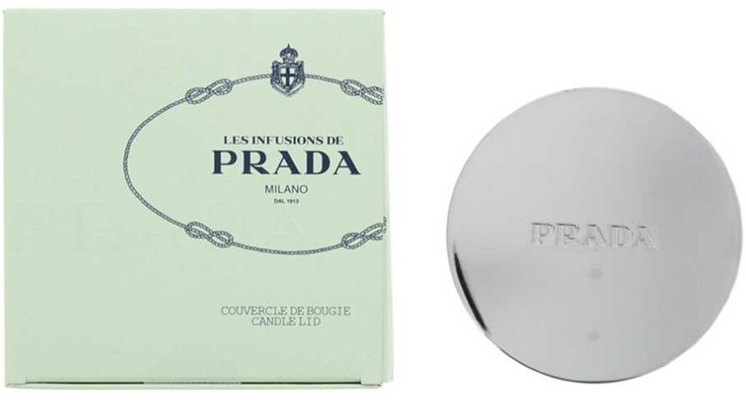 Prada Les Infusions kaarsdeksel van metaal met gegraveerd logo - 165 g