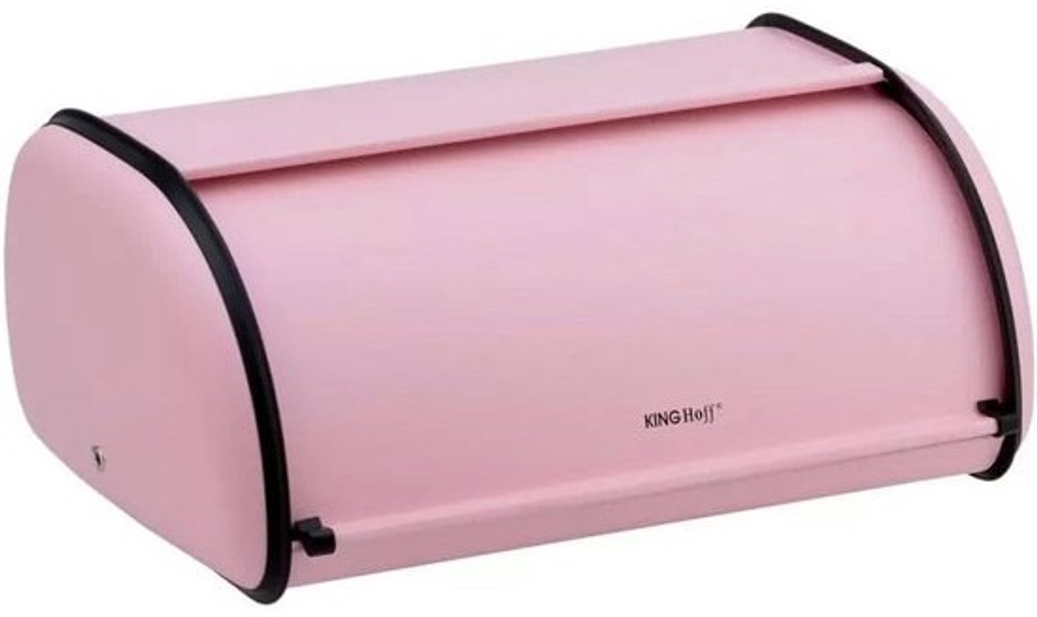 Stalen broodtrommel - Rosy Design - 36x24x15 cm - matte roze afwerking