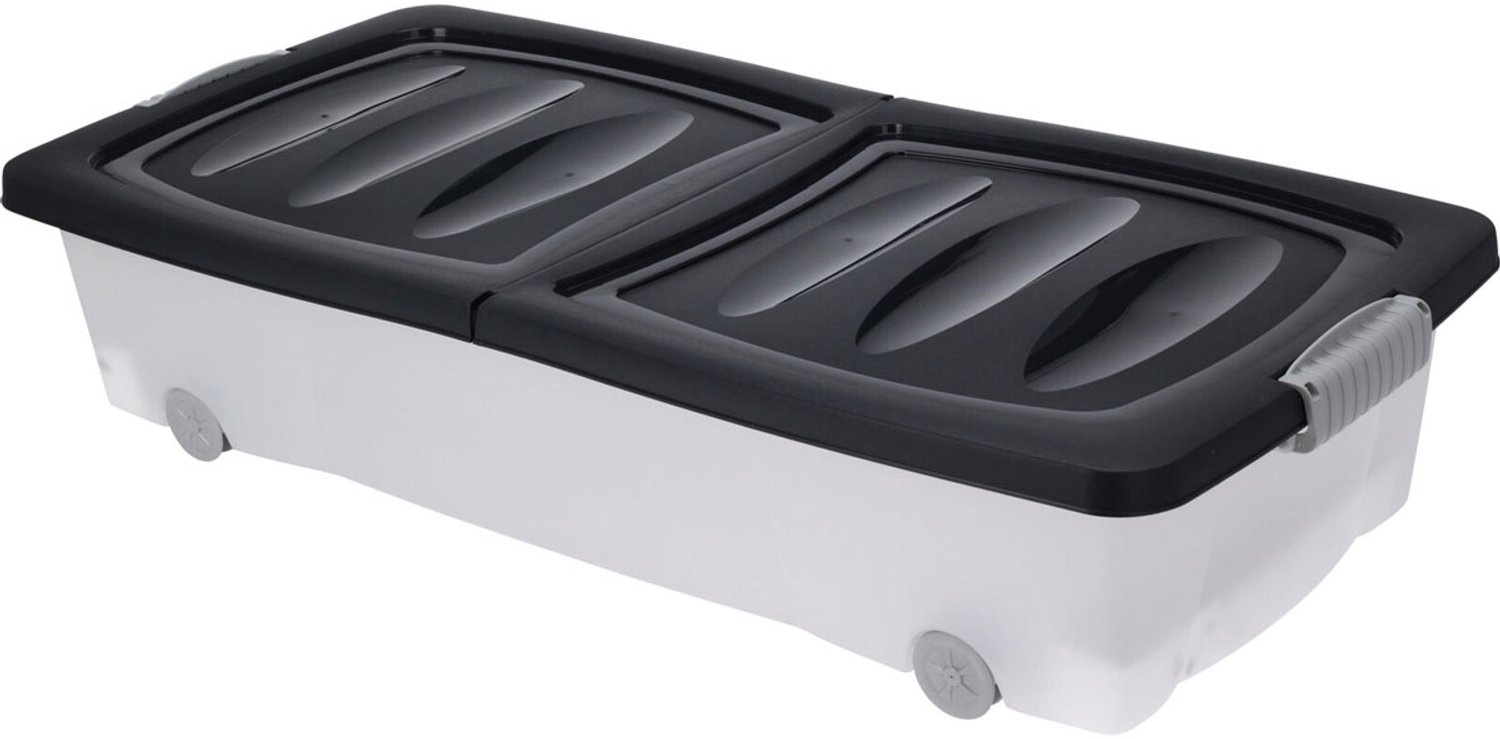 Storagesolutions - Opbergcontainer op wielen met deksel, 32 l