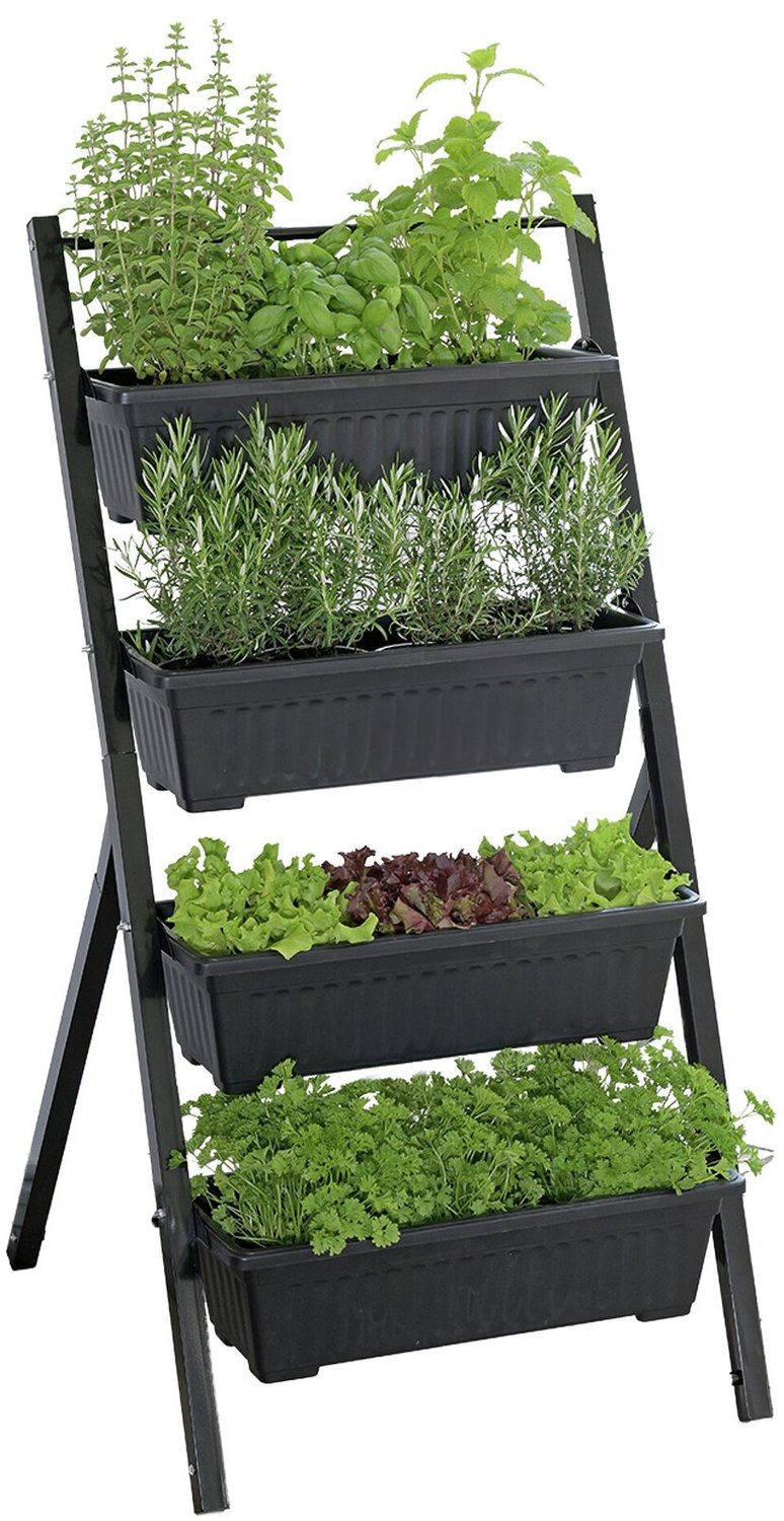 Maximex - Tuinrek met bedden, 4-niveaus, 62 x 108 x 56,5 cm