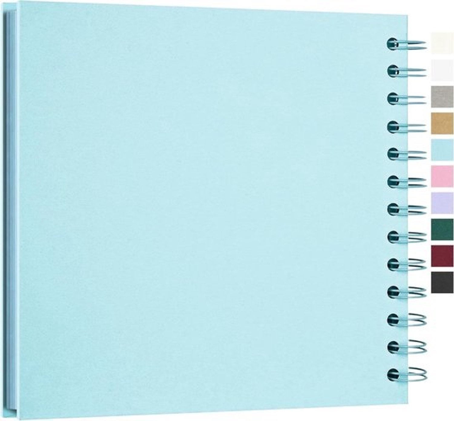 Fotoalbum om zelf te maken - Scrapbook en fotoboek - Herinneringen bewaren - Zuurvrij kraftpapier - 18 x 18 cm - Blauw