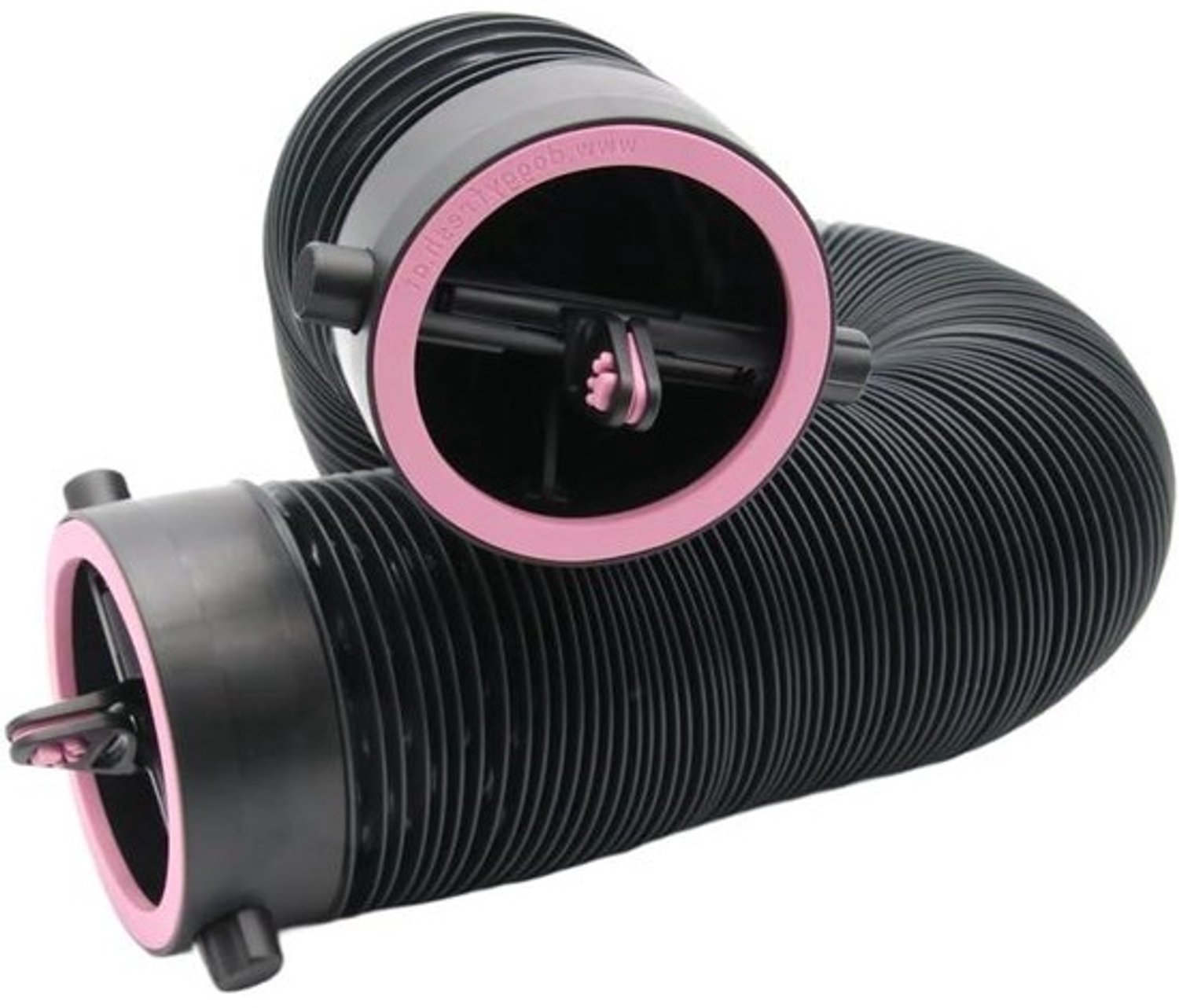 Hondenventilatie voor Auto - Koeling tijdens Reizen - Comfortabel Onderweg - Toevoer van Verse Lucht - Tot 250 cm - Roze