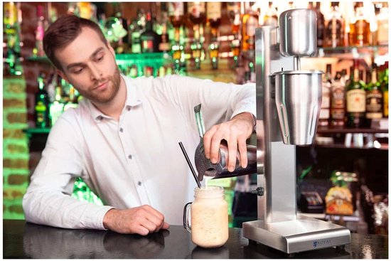 Milkshake Machine - 80 W Vermogen - 1 Liter Inhoud - Roestvrij Staal - 2 Snelheden - Elektrisch Met Snoer — afbeelding 5