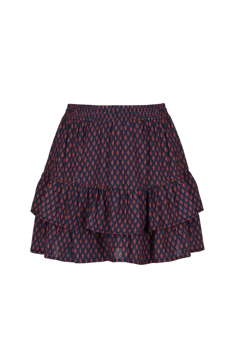 NoBell' - Naia Ornaments Printed Skirt - Navy Blazer - Maat 146-152